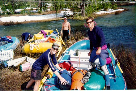 Fred on a scary kayaking trip